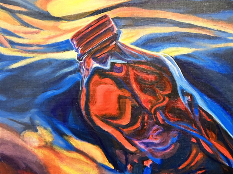 Adrift and Alone – Oil Painting