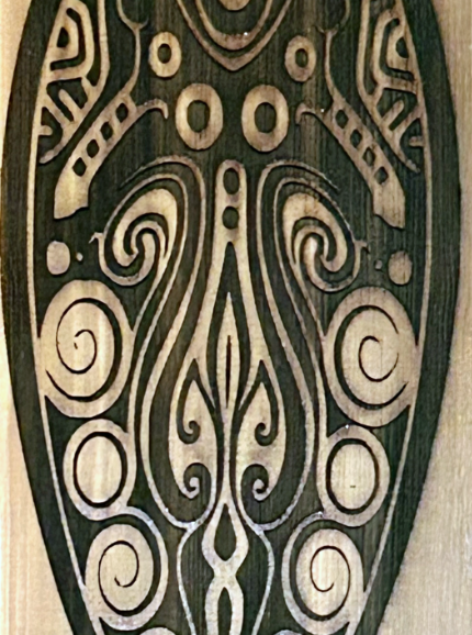 Squidly – Wood Burning on cedar panel